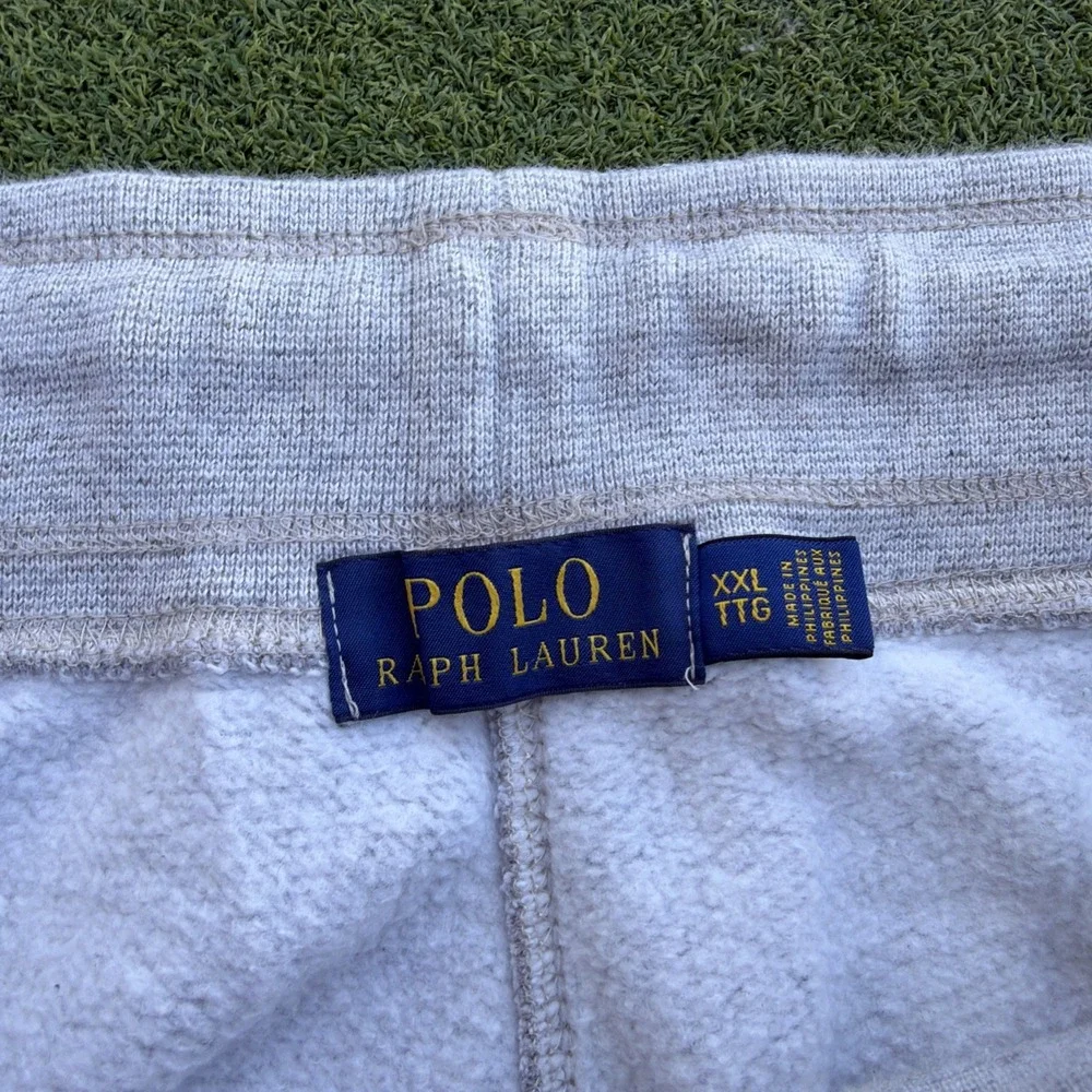 Polo Ralph Lauren Varsity Sweatpants Mens 2XL Grey Jogger Tiger Patch